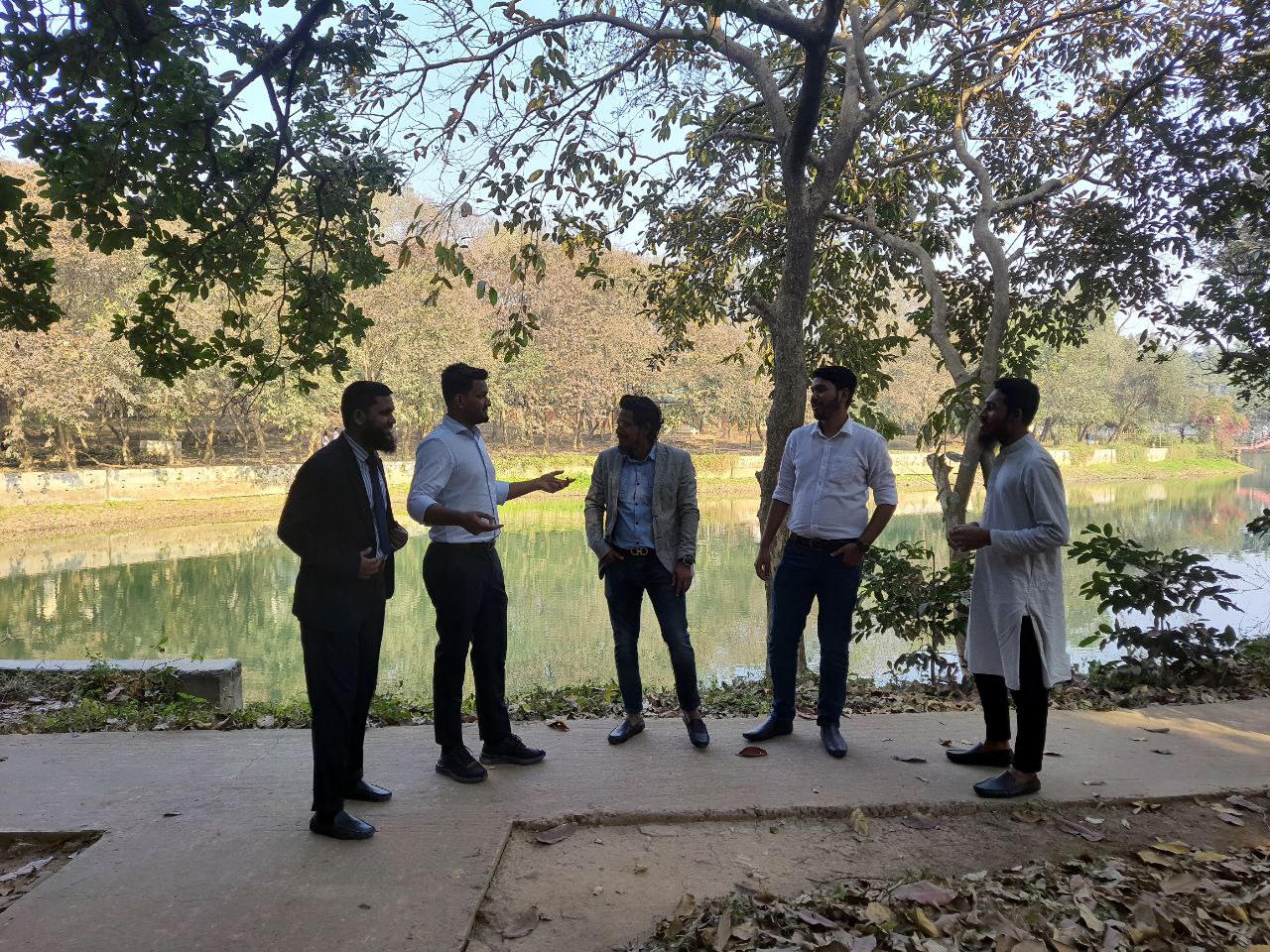 Discussing ideas